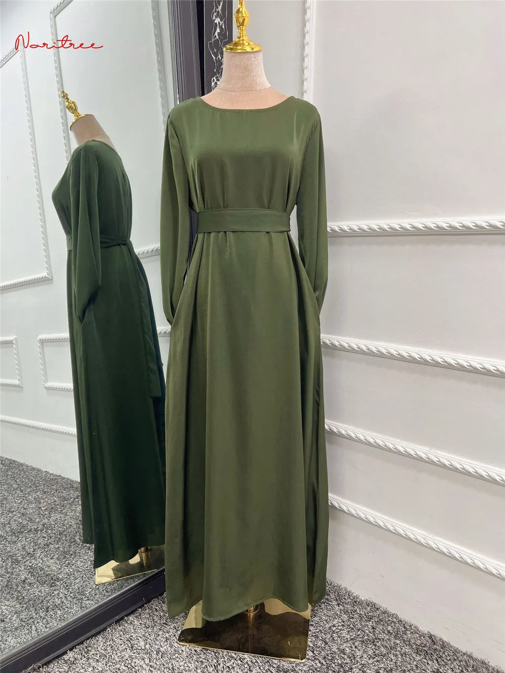 Abaya simple satin