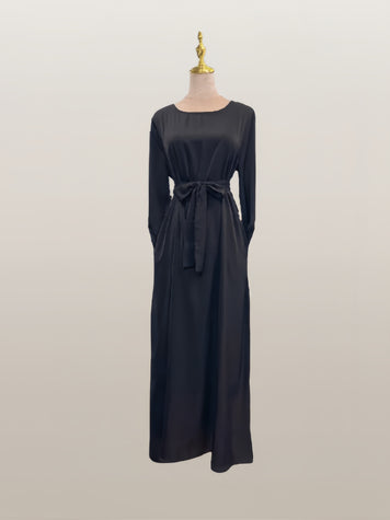 Abaya simple satin